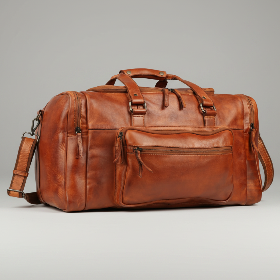 The Harold Wayfarer Leather Duffle