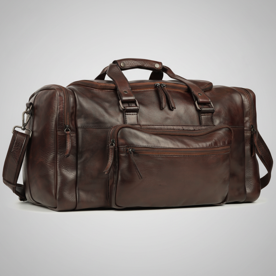 The Harold Wayfarer Leather Duffle